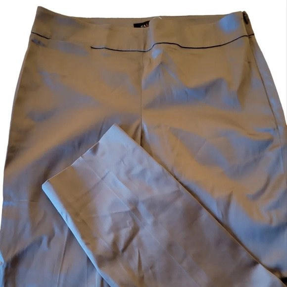 TALBOTS Silver Satin Pants, NEW - Picture 1 of 11